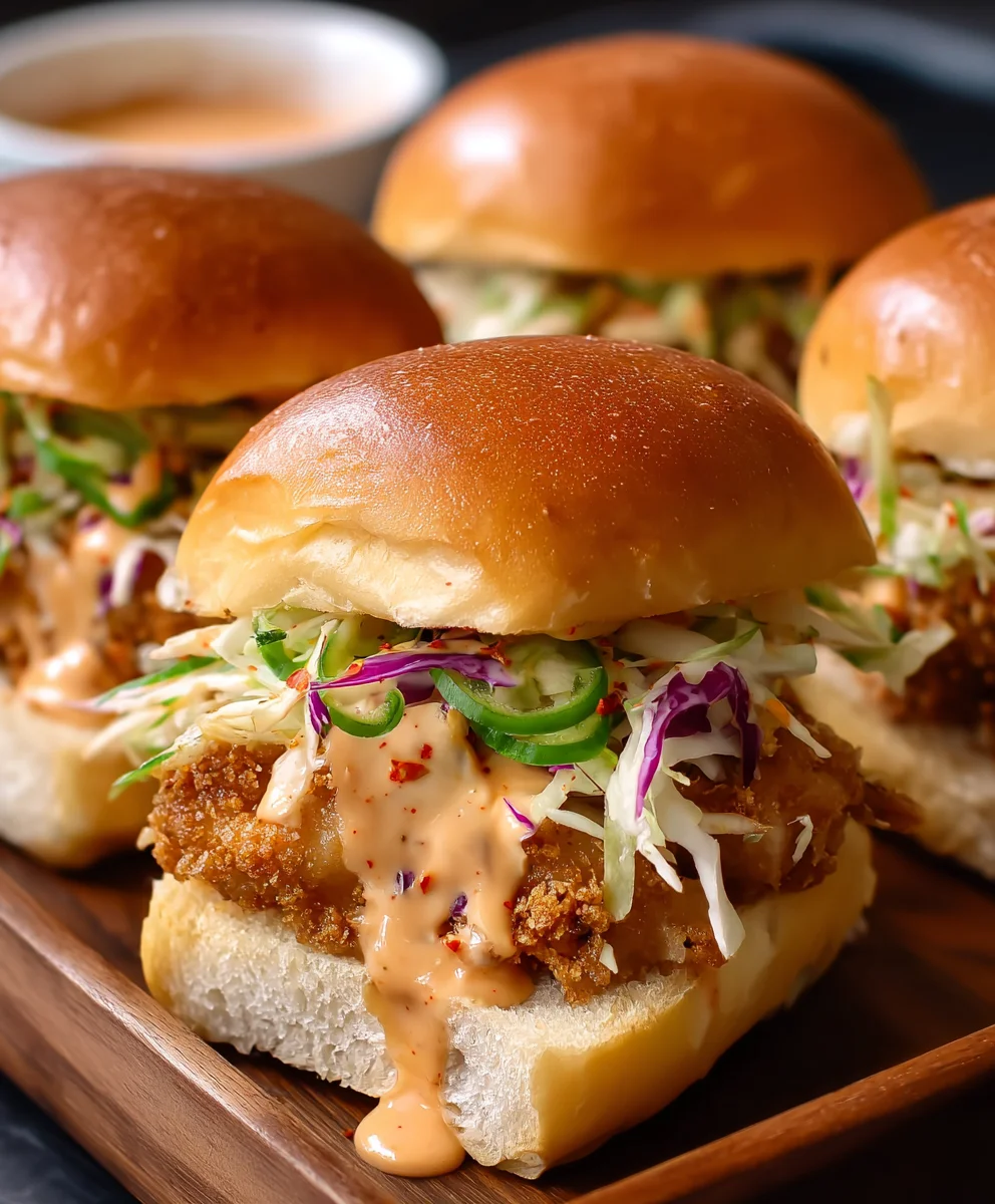 Easy Bang Bang Chicken Sliders Recipe Delicious