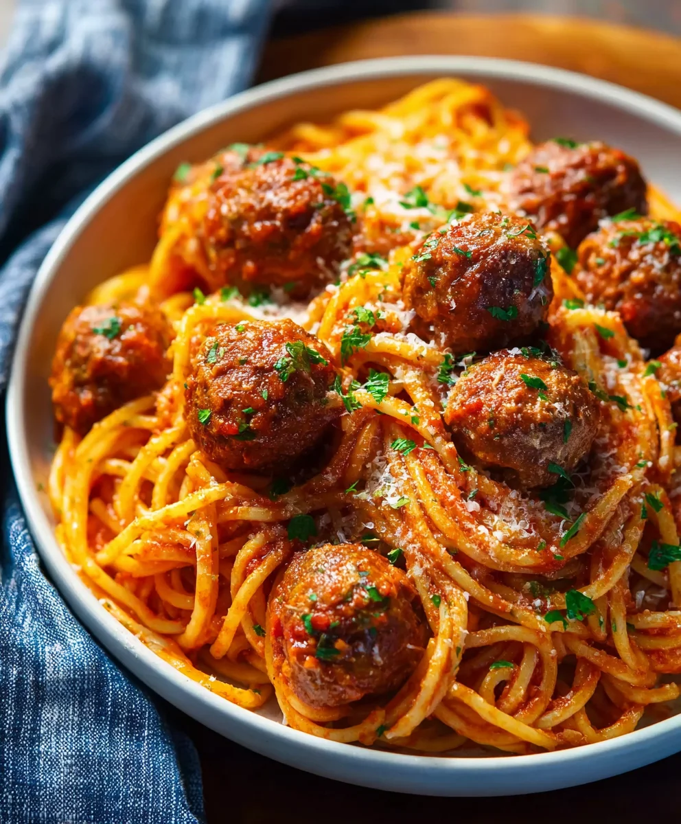 Instant Pot Spaghetti & Meatballs-Easy Dinner