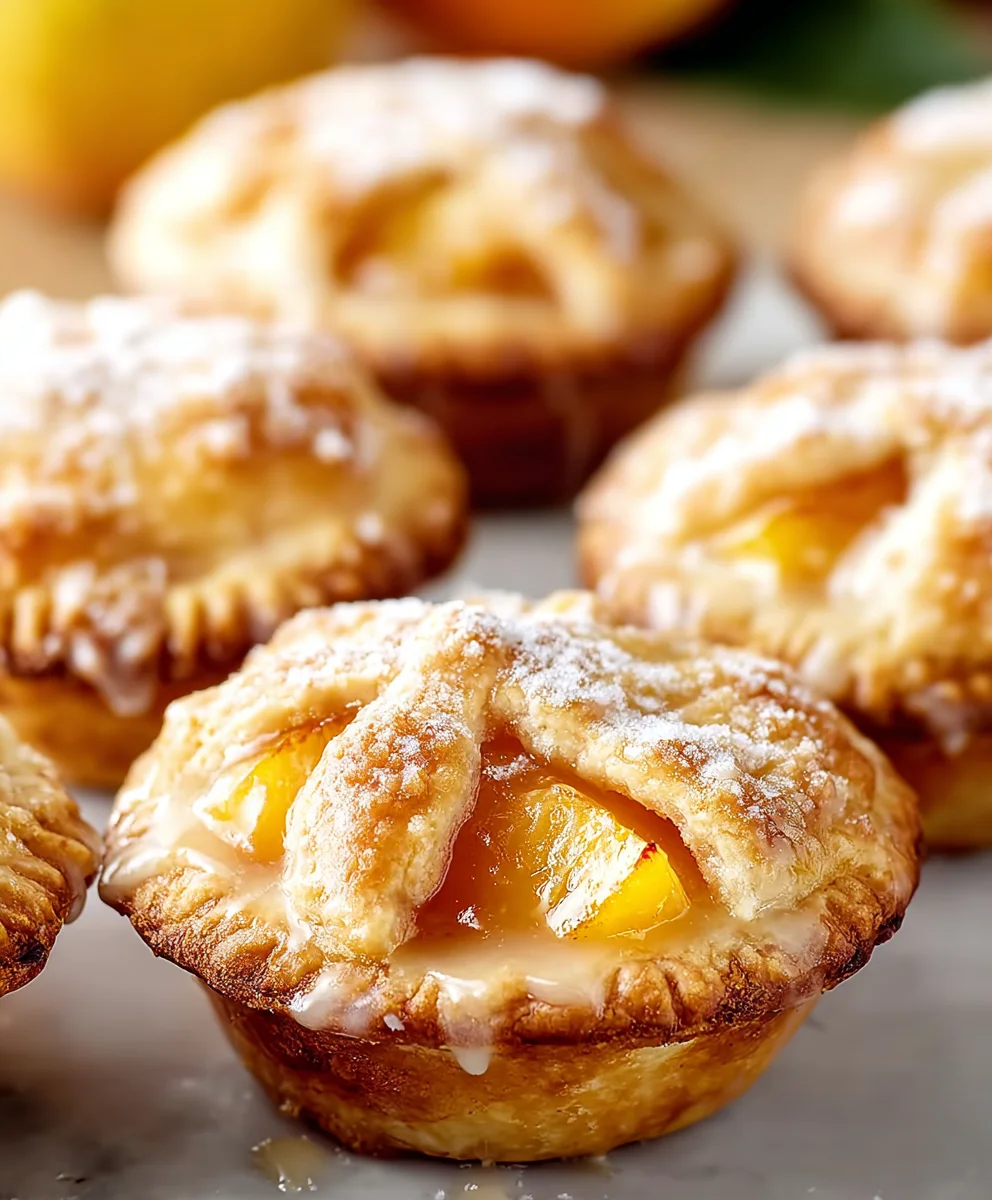Mini Peach Pies - Easy Summer Dessert Recipe