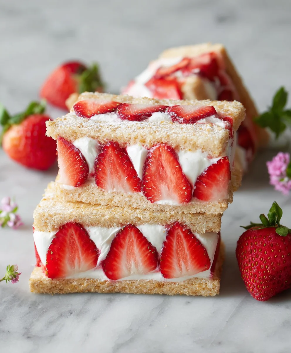 Easy Strawberry Cream Sandwiches Recipe