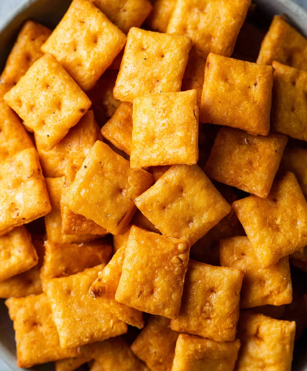 Easy Homemade Cheez Its- Snack Time Favorite