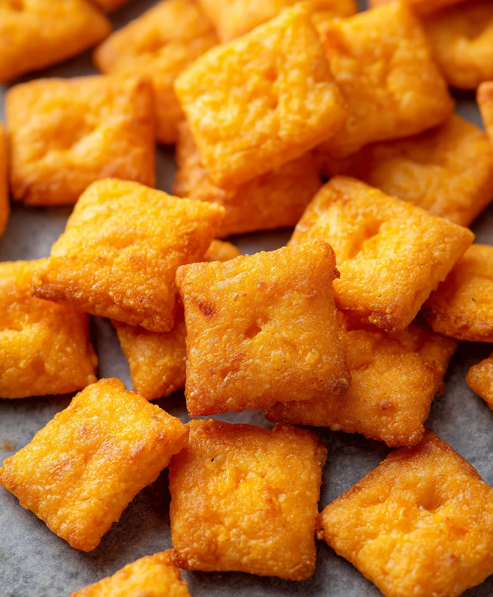 Homemade Cheddar Cheese Crackers- Cheez It Style