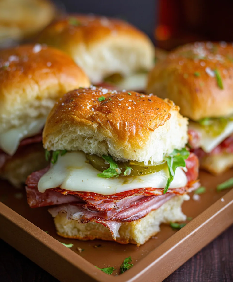 Hot Beef Sub Sliders- Easy Appetizer Recipe