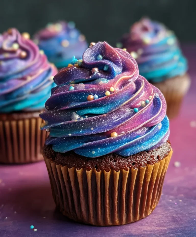 Galaxy Cupcakes- Cosmic Swirl-out-of-this-world Dessert
