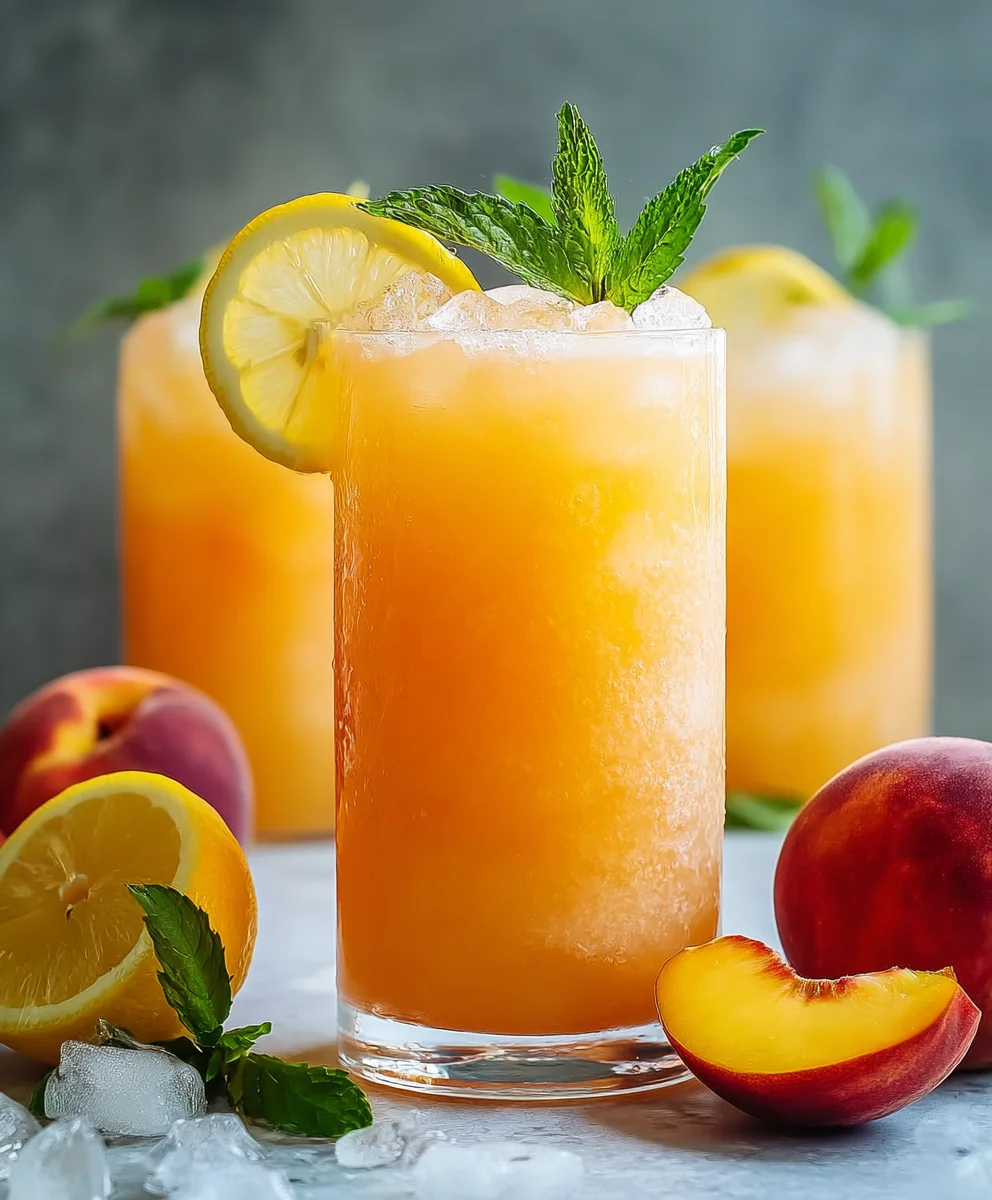 Refreshing Peach Lemonade - Sweet & Zesty Summer Drink