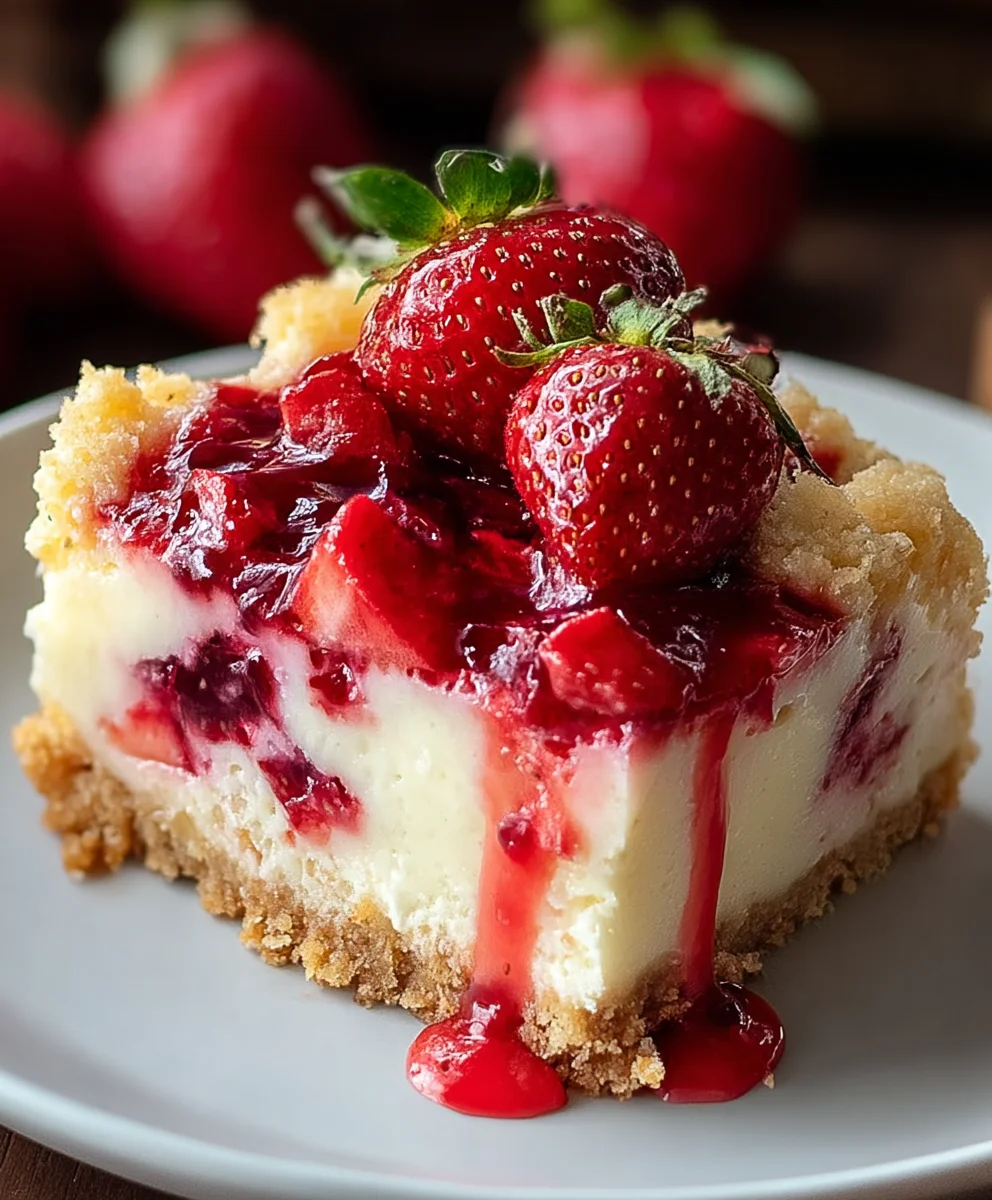 Easy Strawberry Cheesecake Dump Cake Recipe-Delicious Dessert