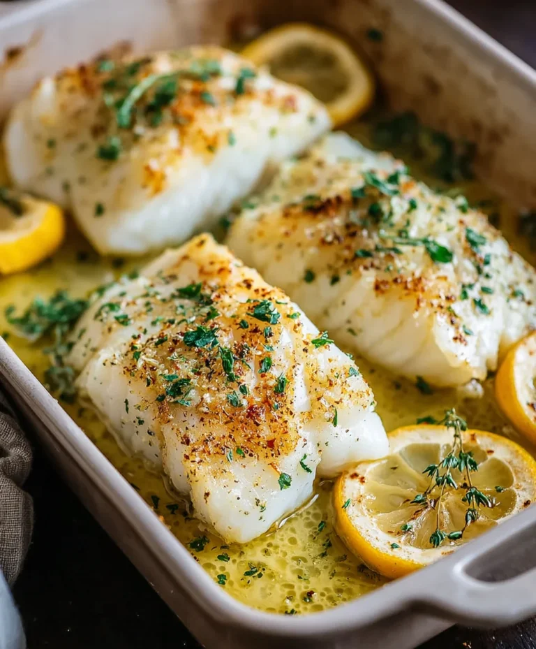 Lemon Garlic Butter Baked Cod-Easy Flavorful Recipe