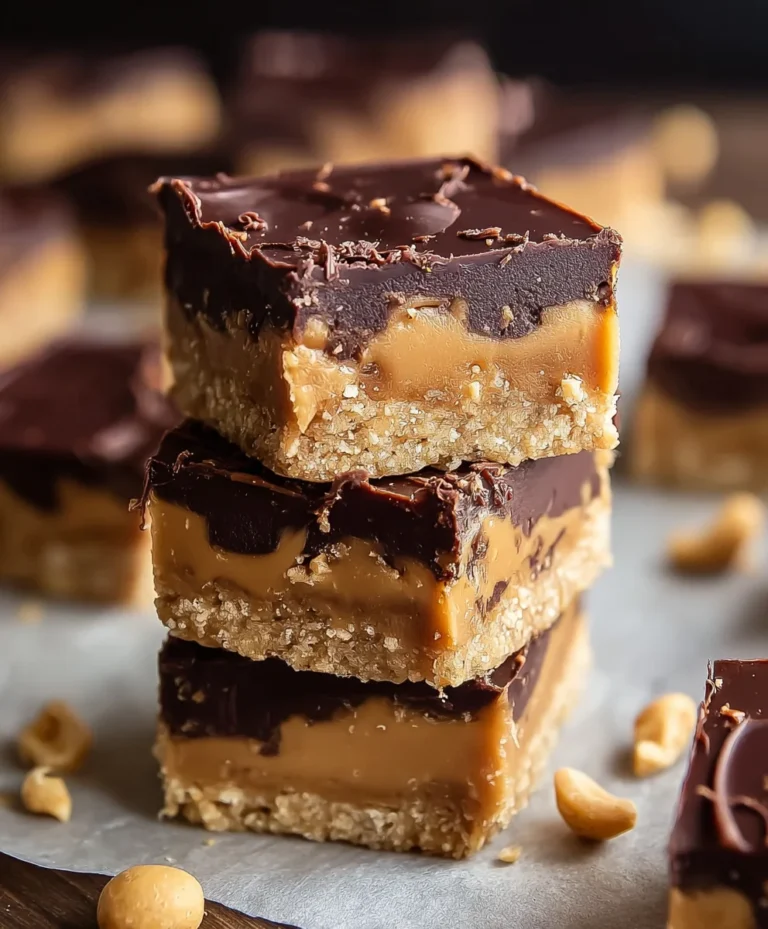 Chocolate Peanut Butter Bars – Easy Delicious Recipe