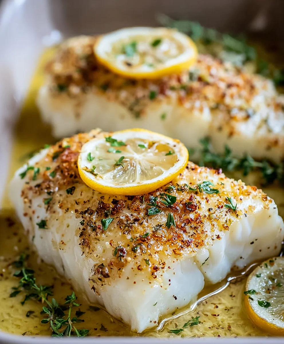 Lemon Garlic Butter Baked Cod-Easy Flavorful Recipe