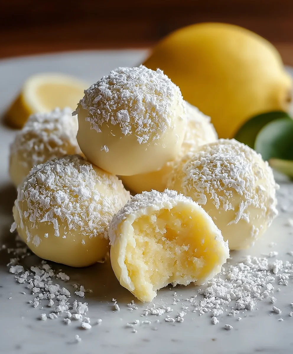 Zesty Lemon Truffles- Easy No-Bake Dessert Recipe