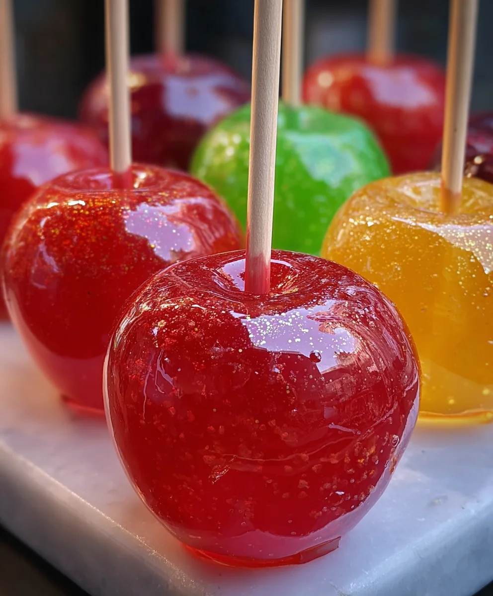 Jolly Rancher Candy Apples - Sweet Tart Fun