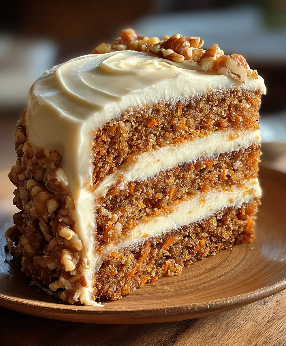 Honeybun Carrot Cake with Creamy Cheesecake Filling