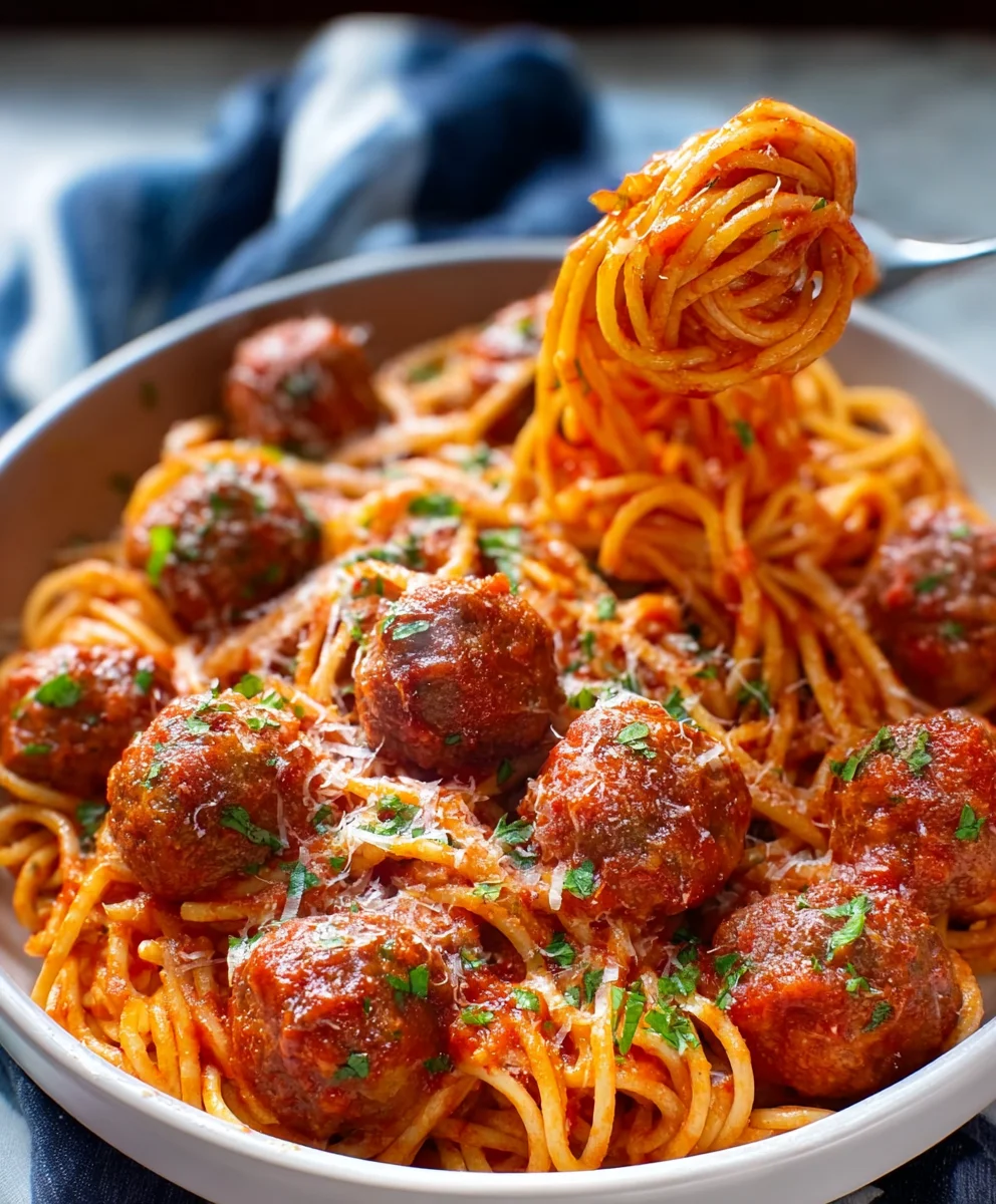 Instant Pot Spaghetti & Meatballs-Easy Dinner