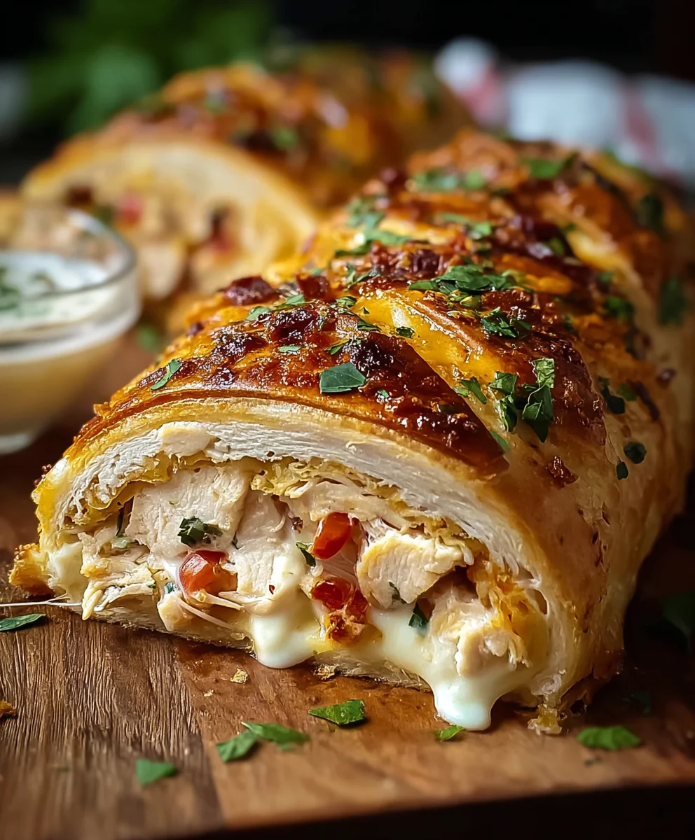 Delicious Chicken Ranch Stromboli Recipe