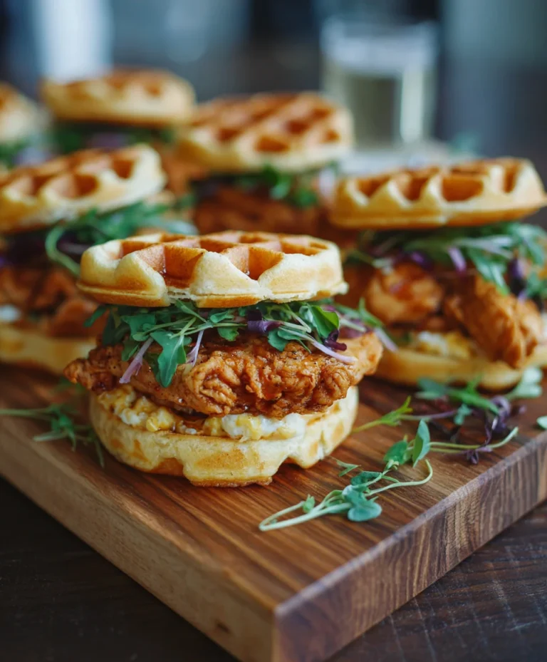 Game Day Chicken Waffle Sliders-Easy Appetizer Recipe