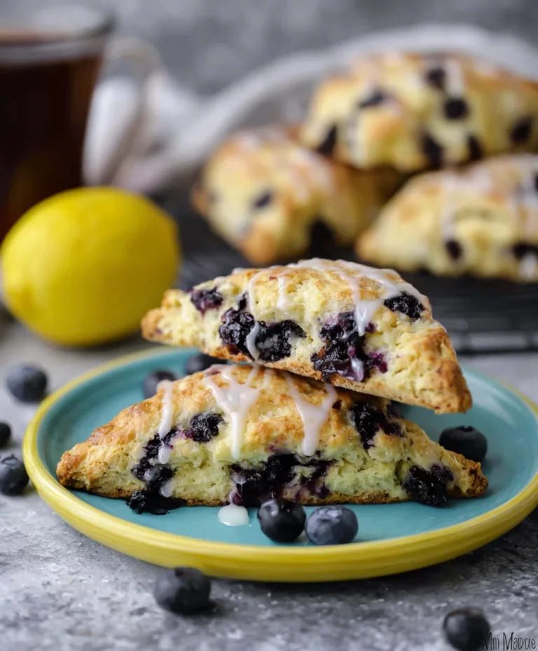 Sourdough Discard Blueberry Lemon Scones – Easy Recipe