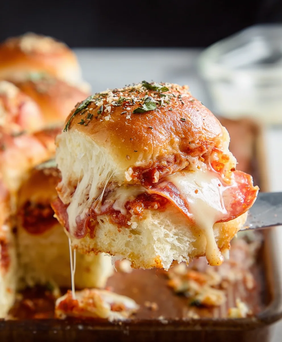 Easy Beef Pizza Sliders - Crowd Pleaser Recipe