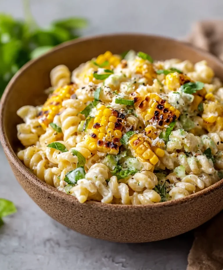 Creamy Street Corn Pasta Salad Recipe
