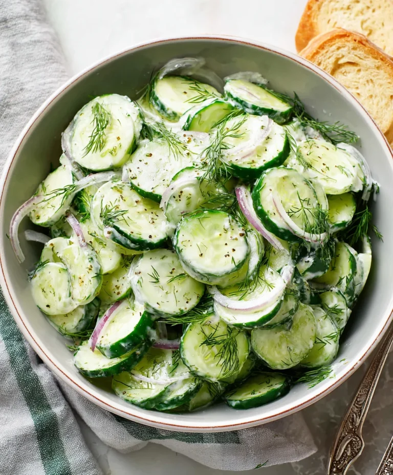Refreshing Cucumber Dill Salad Recipe-Quick & Easy