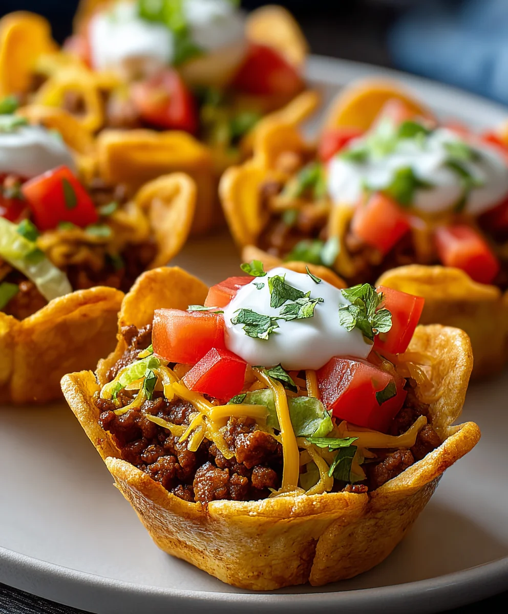 Easy Beef Taco Cups - Quick & Delicious Recipe