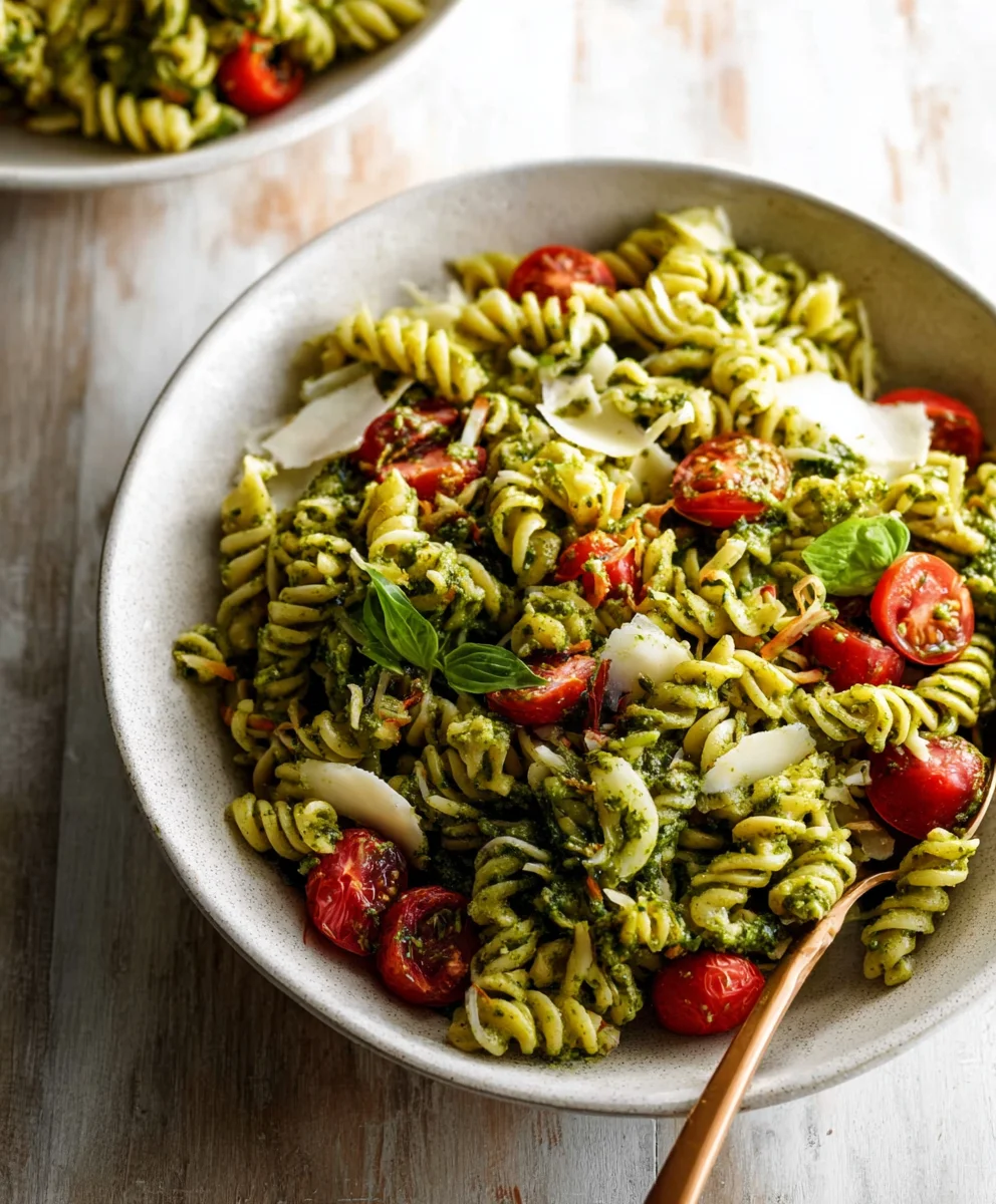 Easy Pesto Pasta Salad - Fresh & Delicious