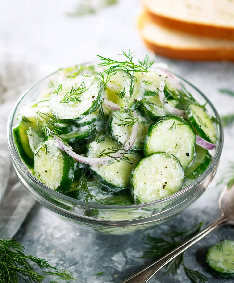 Refreshing Cucumber Dill Salad Recipe-Quick & Easy