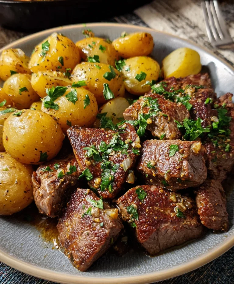 Garlic Butter Beef Steak and Potatoes Recipe