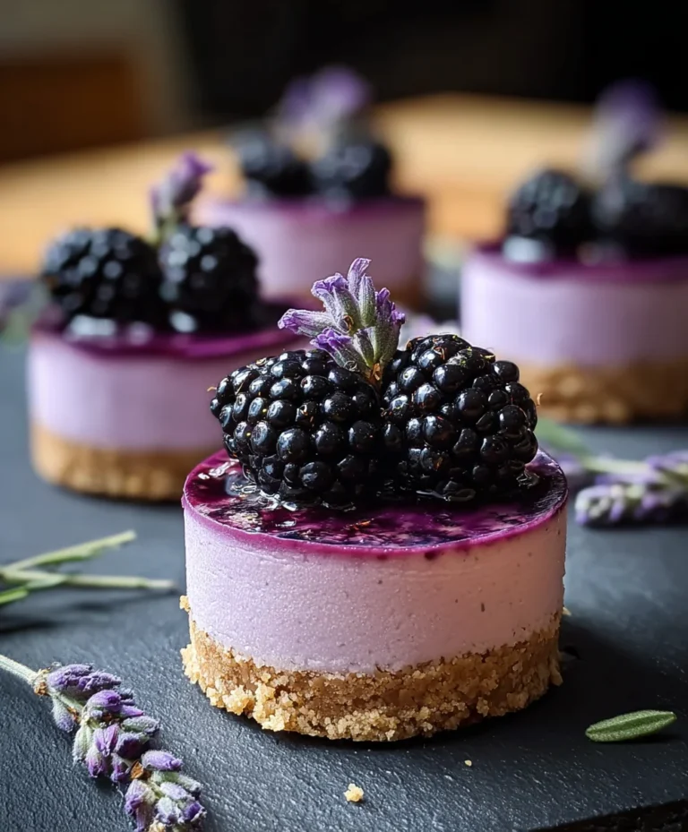 Luscious Blackberry Lavender Cheesecake Recipe