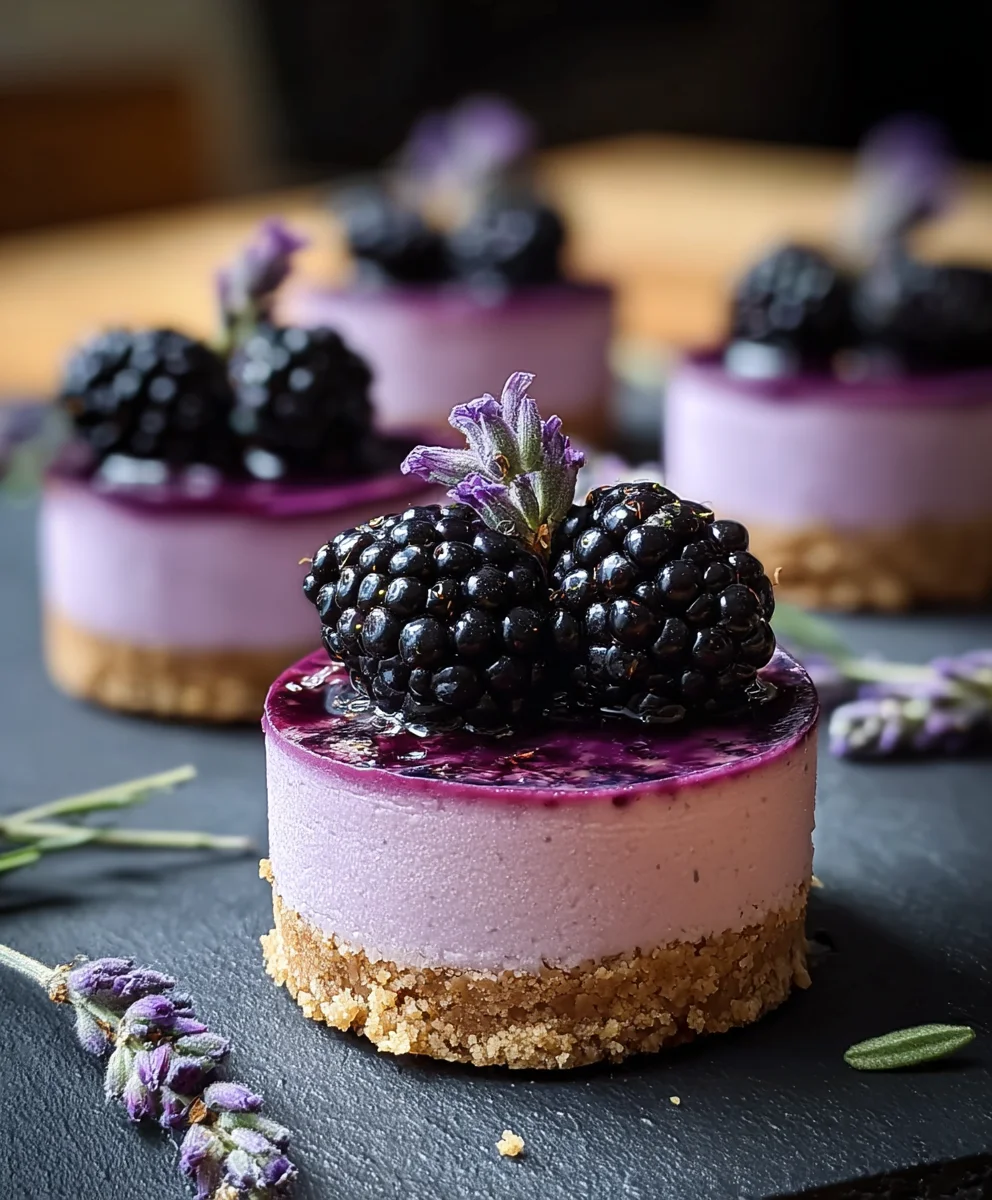 Luscious Blackberry Lavender Cheesecake Recipe