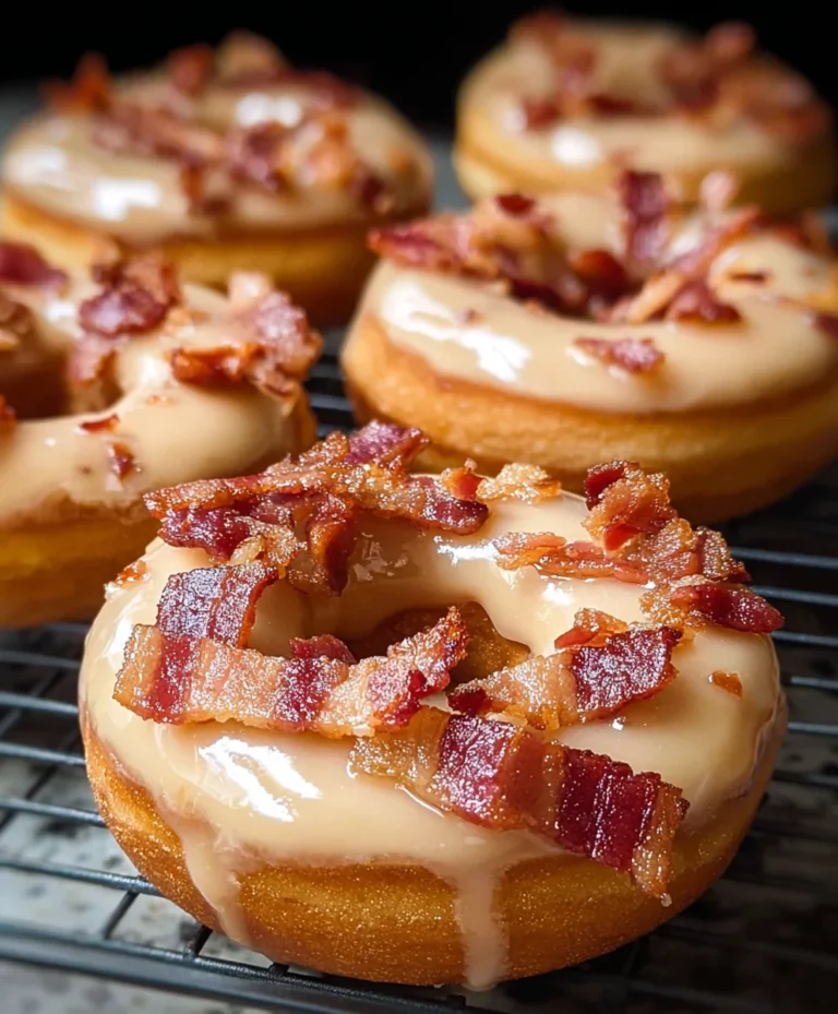 Maple Beef Beef Bacon Doughnuts-Sweet Savory Treat