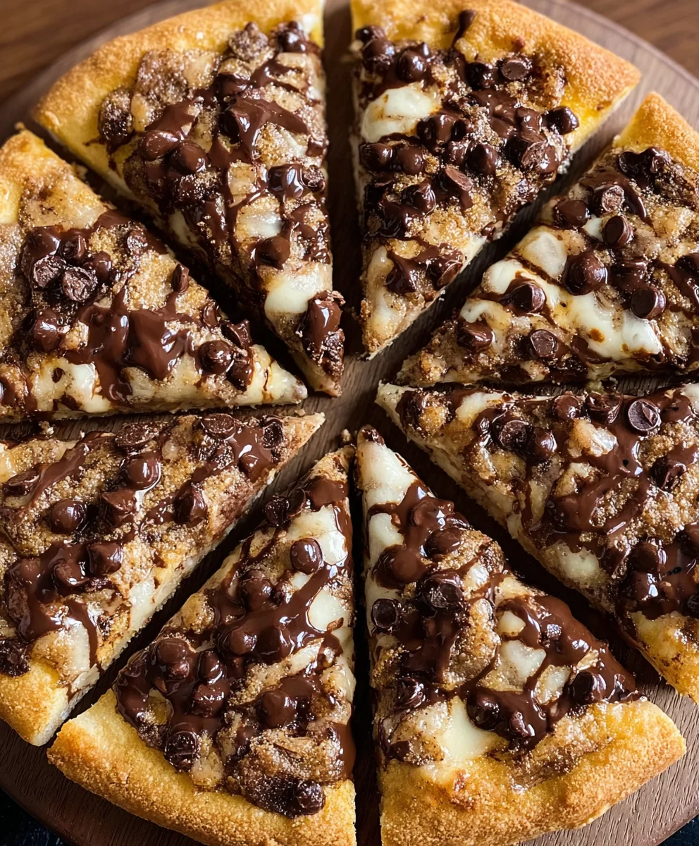 Easy Chocolate Chip Dessert Pizza Recipe - A Sweet Treat