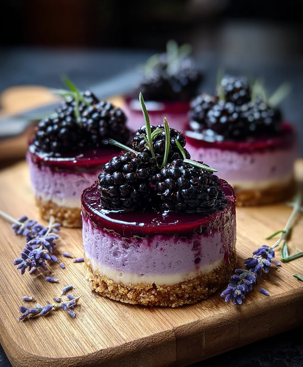 Luscious Blackberry Lavender Cheesecake Recipe