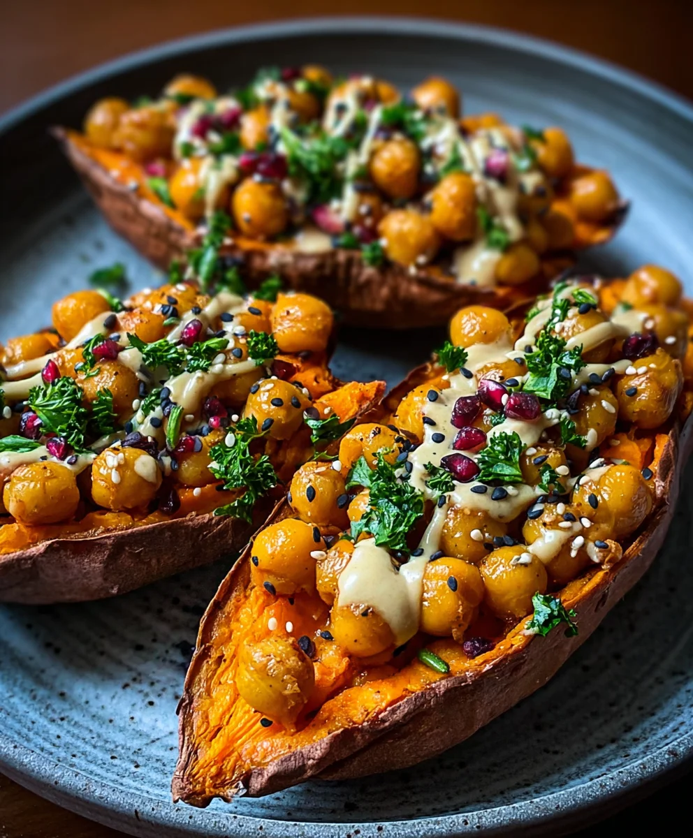 Sweet Potato Tahini Butter Chickpeas Recipe