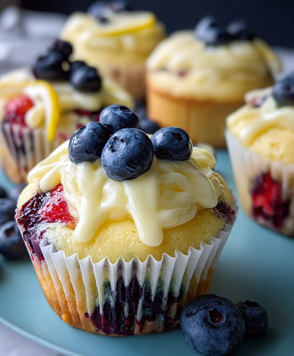 Summer Lemon Berry Cupcakes Recipe - Easy & Delicious