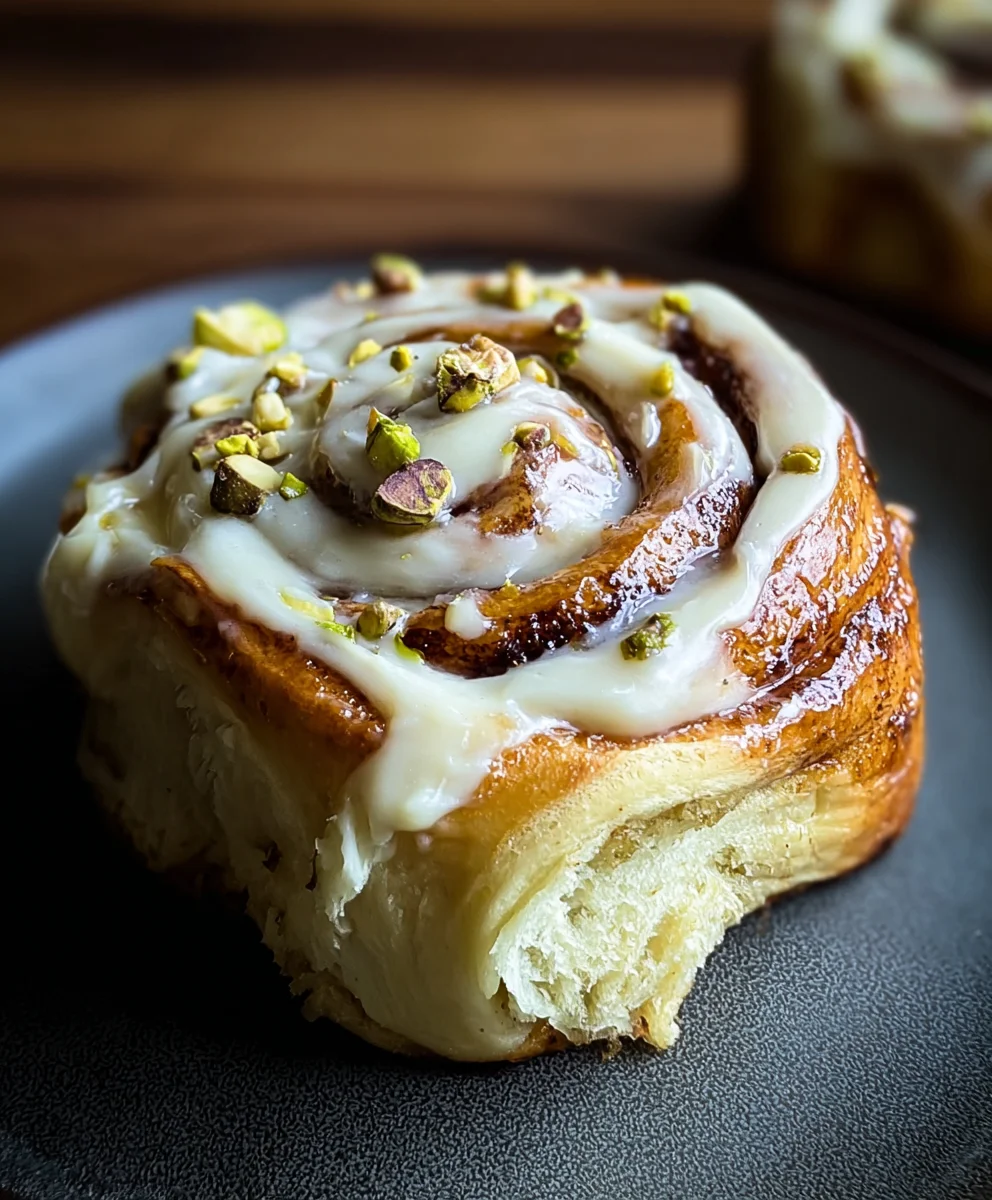 Small Batch Pistachio Cream Cinnamon Rolls-Easy Bake