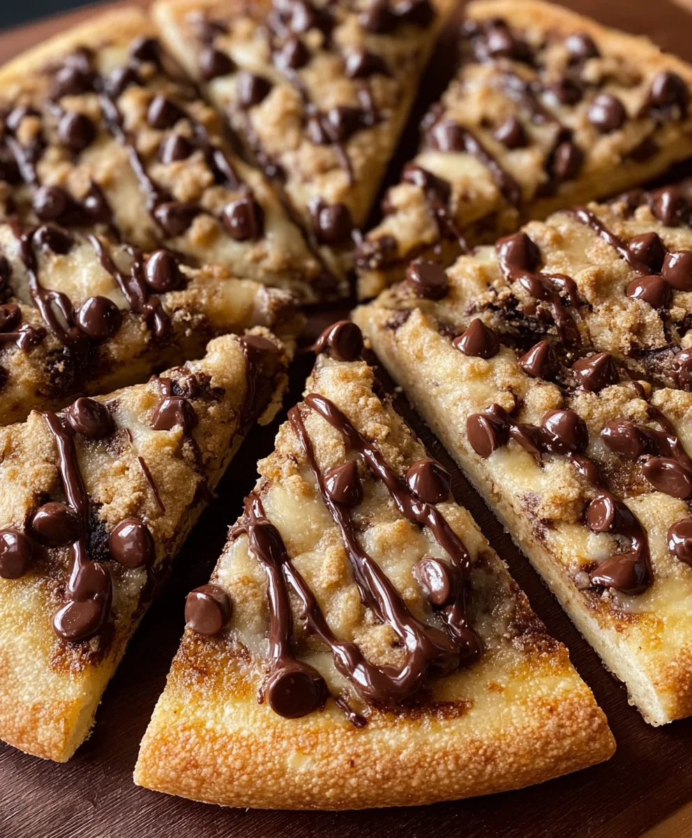 Easy Chocolate Chip Dessert Pizza Recipe - A Sweet Treat