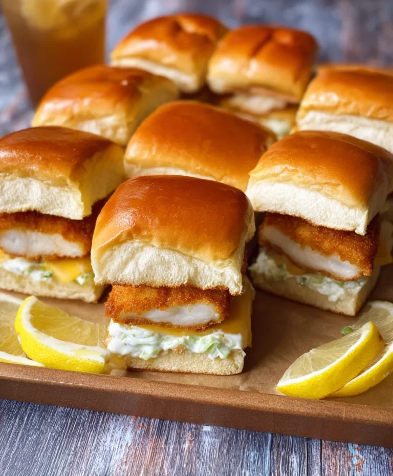 Filet-O-Fish Sliders- Easy Homemade Fish Burger Delights