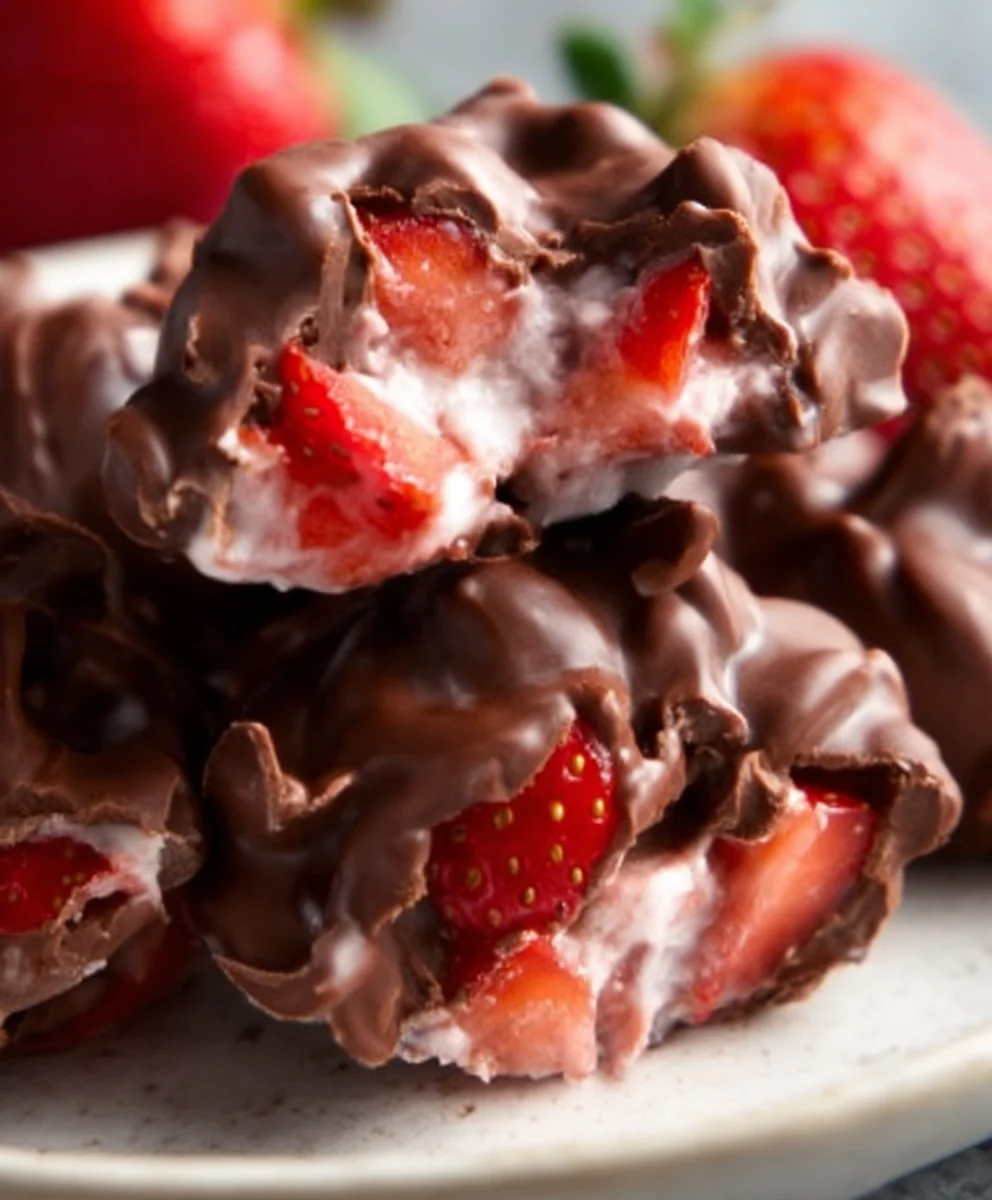Viral Chocolate Strawberry Yogurt Clusters Recipe