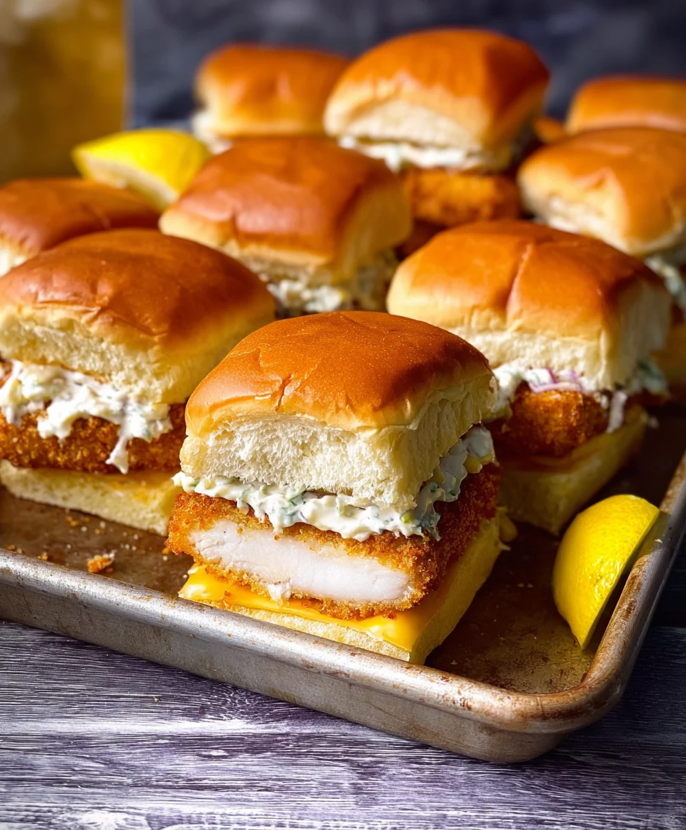 Filet-O-Fish Sliders- Easy Homemade Fish Burger Delights