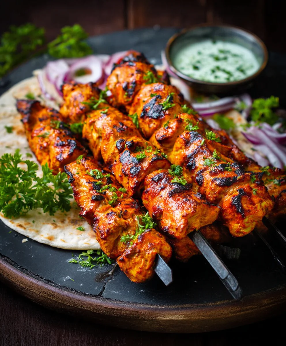 Easy Chicken Tikka Kebabs - Flavorful & Grilled