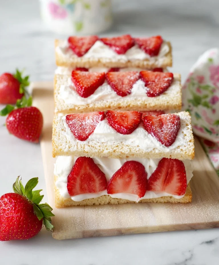 Easy Strawberry Cream Sandwiches Recipe