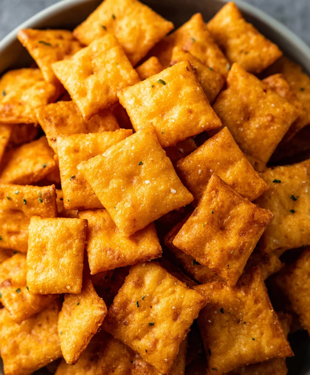 Easy Homemade Cheez Its- Snack Time Favorite