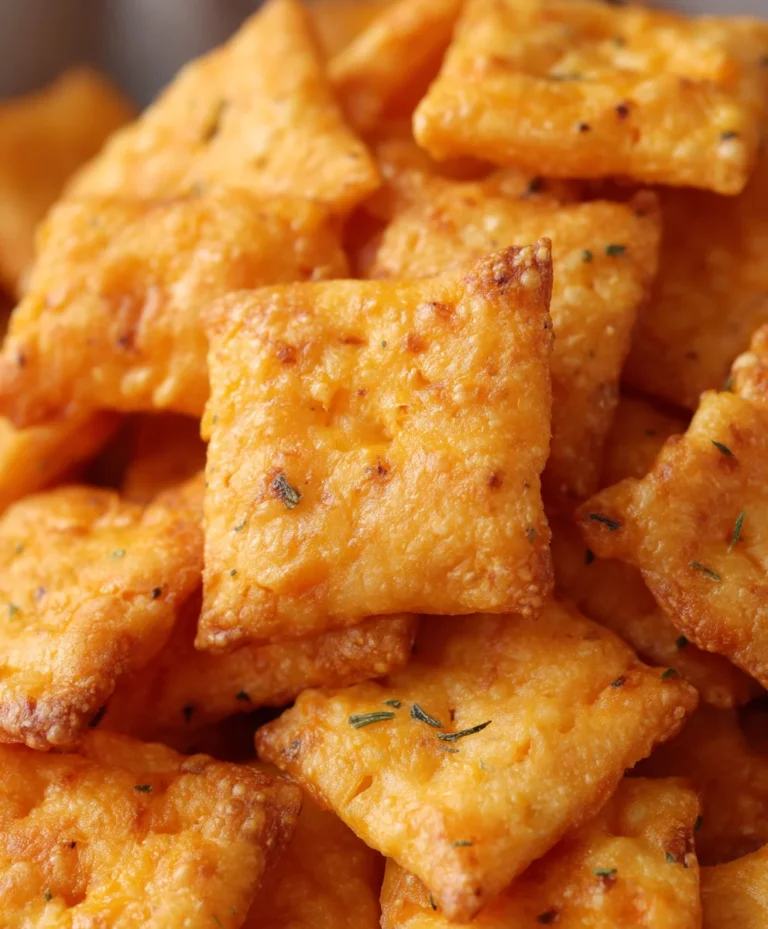 Homemade Cheddar Cheese Crackers- Cheez It Style