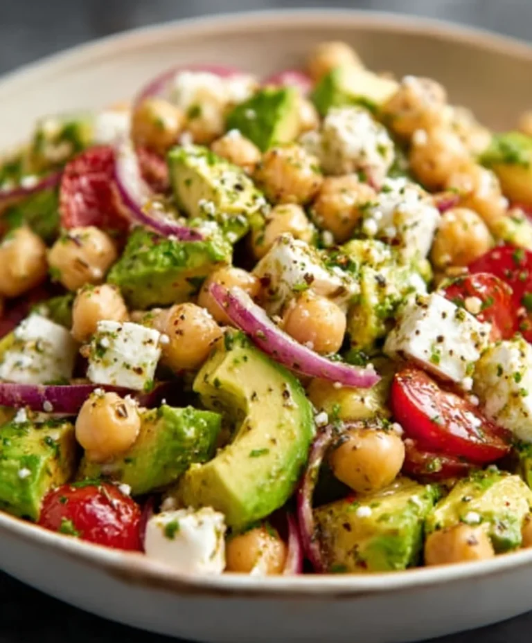Chickpea Feta Avocado Salad – Quick & Healthy Recipe