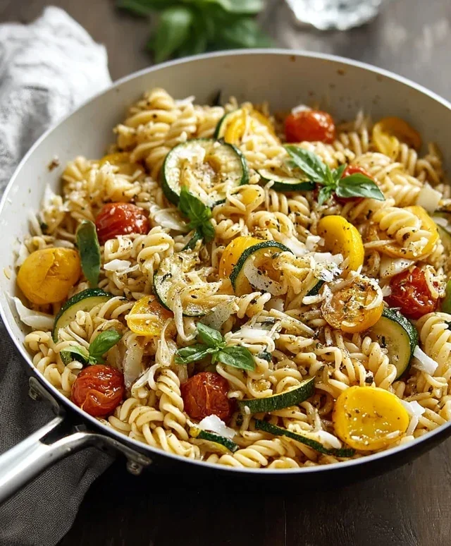 Summer Squash Pasta Skillet