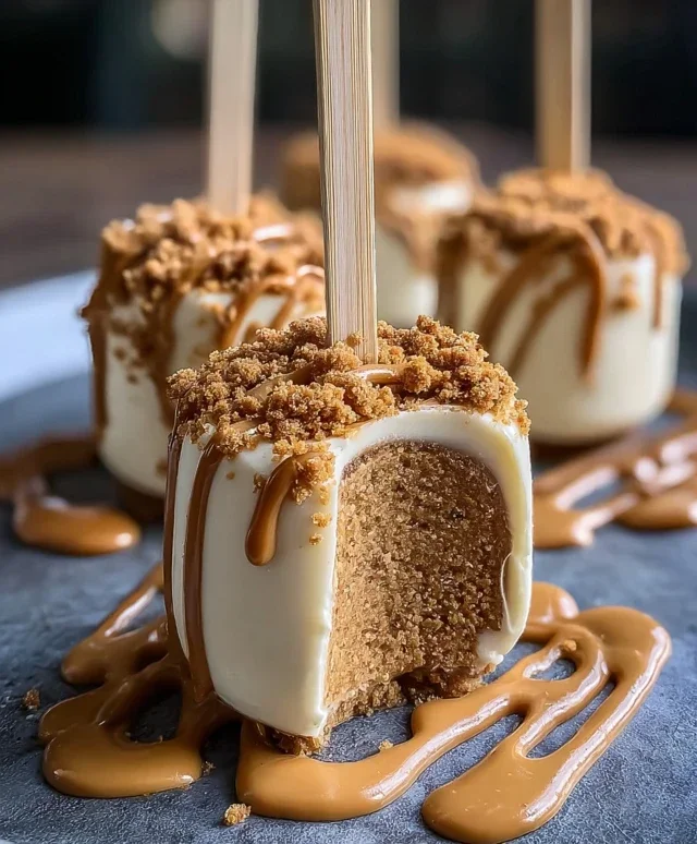 Biscoff Cookie Butter Cheesecake Pops