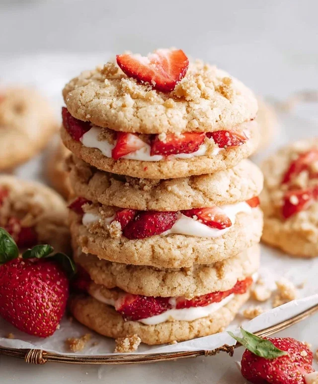 Strawberry Shortcake Cookies