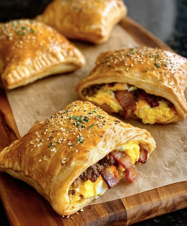 Breakfast Pockets Beef Beef Bacon Egg