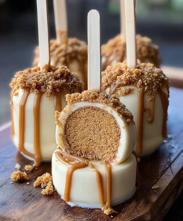 Biscoff Cookie Butter Cheesecake Pops