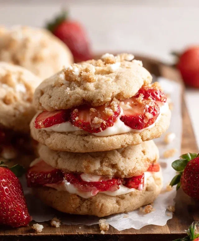 Strawberry Shortcake Cookies